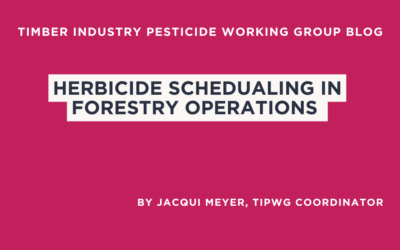 Herbicide Scheduling in Forestry Operations
